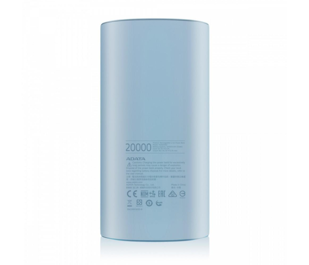 ADATA Power Bank P20000D 20000mAh 2.1A (niebieski) - 518795 - zdjęcie 4